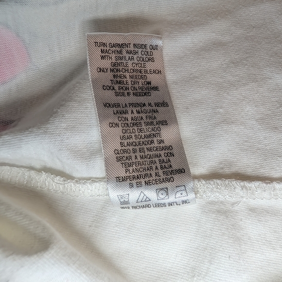 Disney Women's Minnie Mouse Chemise Sleepwear Pink and White Cotton Size M - Picture 8 of 10